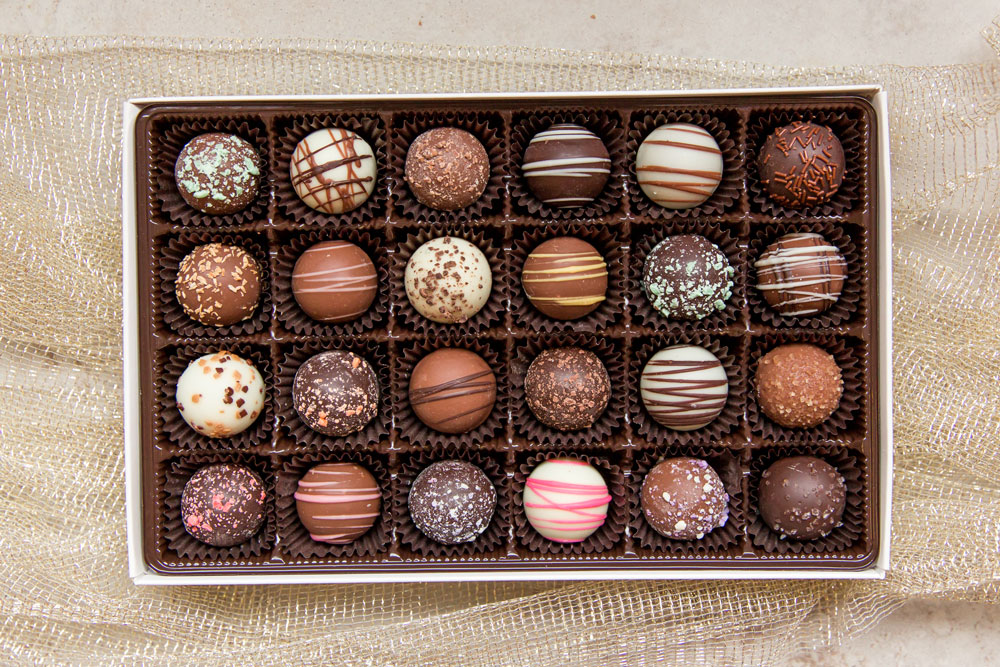 custom box of 24 truffles