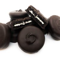 dark oreo cookie chocolate coated